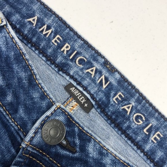 LIKE NEW VINTAGE AMERICAN EAGLE SLIM JEANS 33x30 ⭐️ - Picture 2 of 12